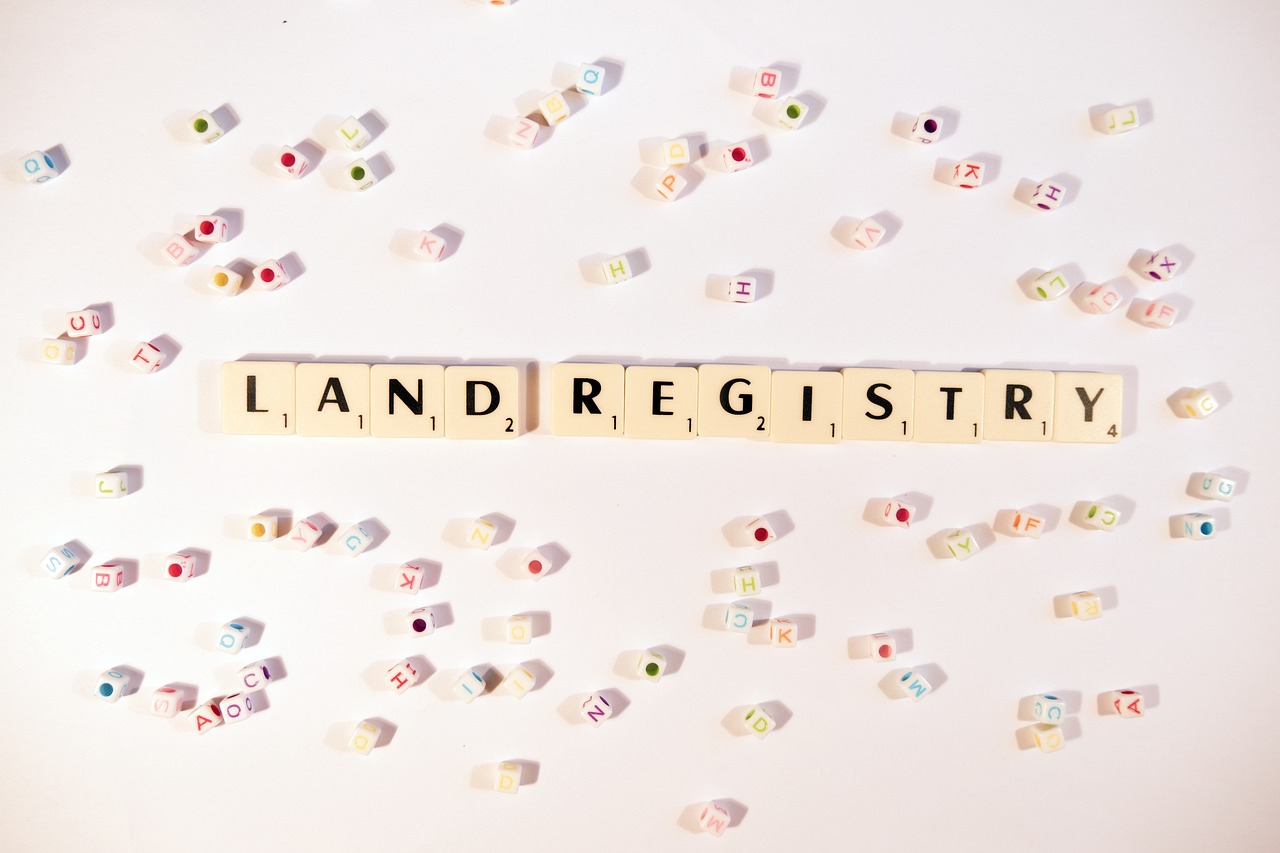 image of scrabble tiles spelling out land registry changes